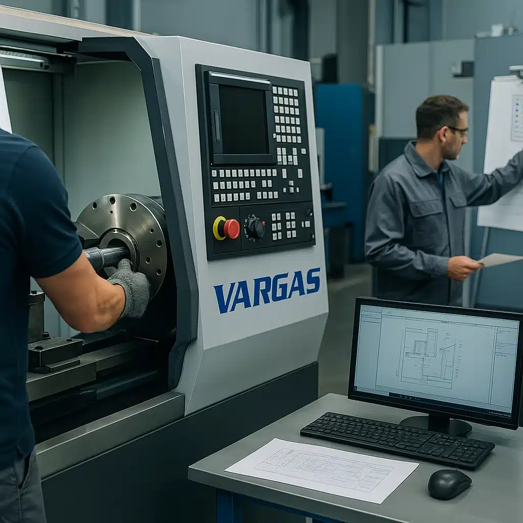 Opérateur réglant une machine à commande numérique dans un atelier moderne – Illustration de la réactivité et de la compétitivité industrielle